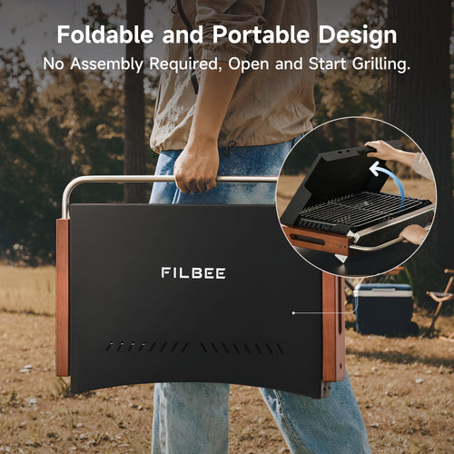 Portable Folding BBQ Charcoal Grill