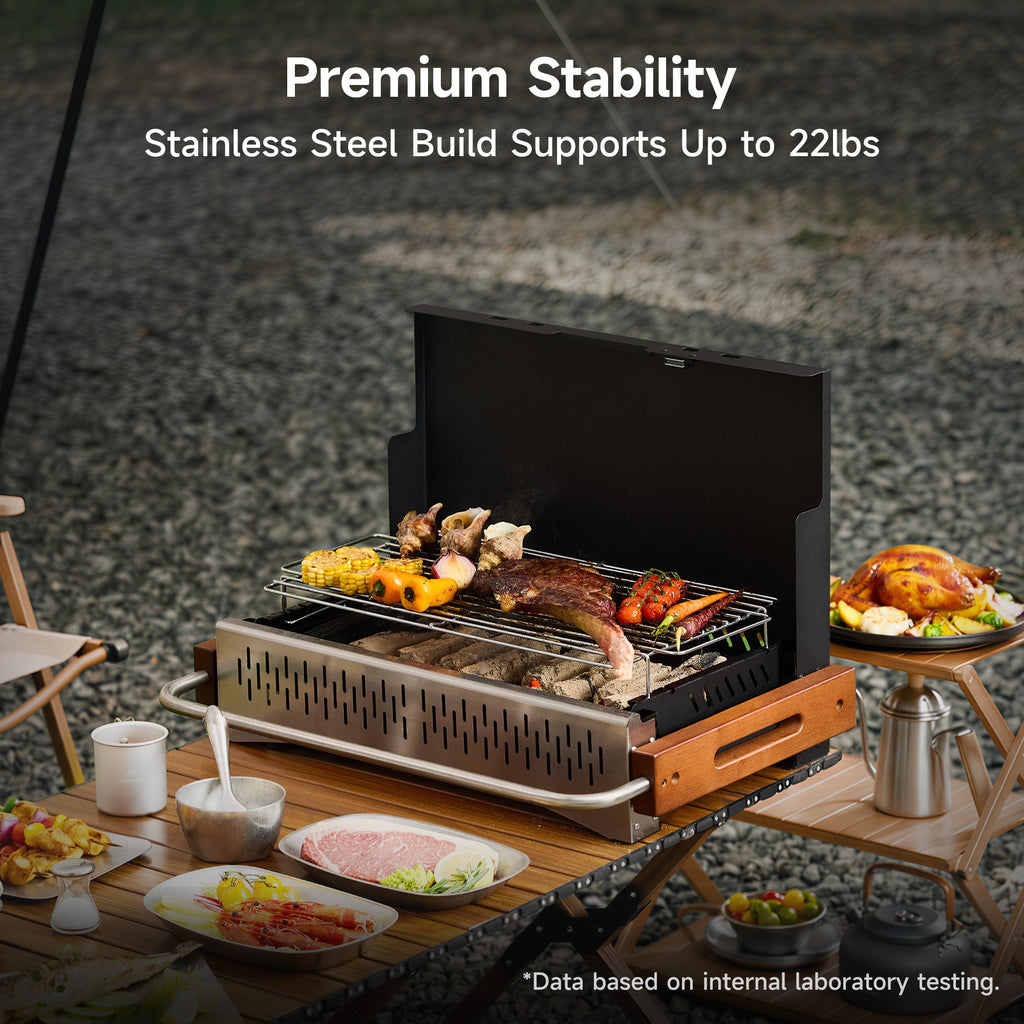 Portable Folding BBQ Charcoal Grill