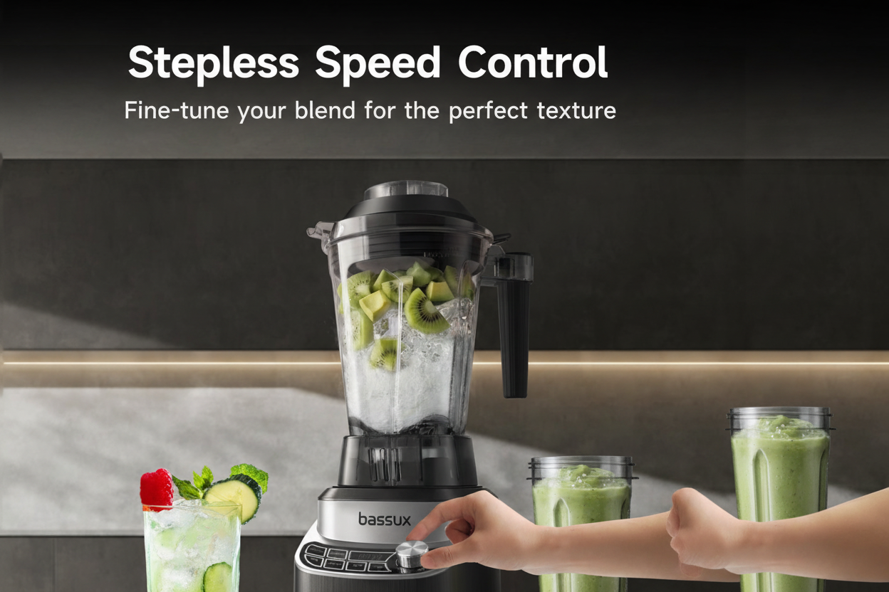 Blender with bassux branding